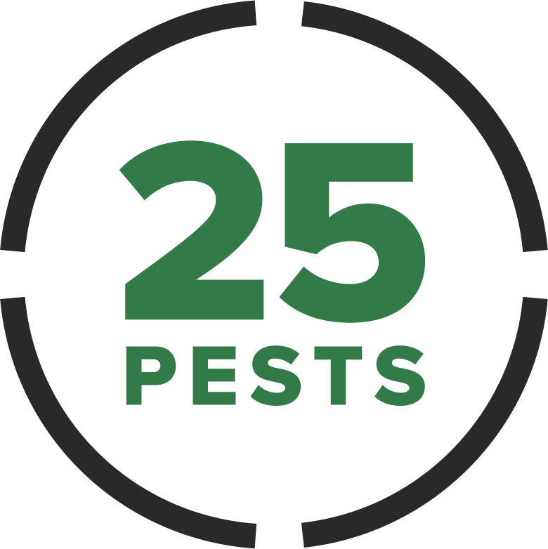 25 pest logo with Russell's colors